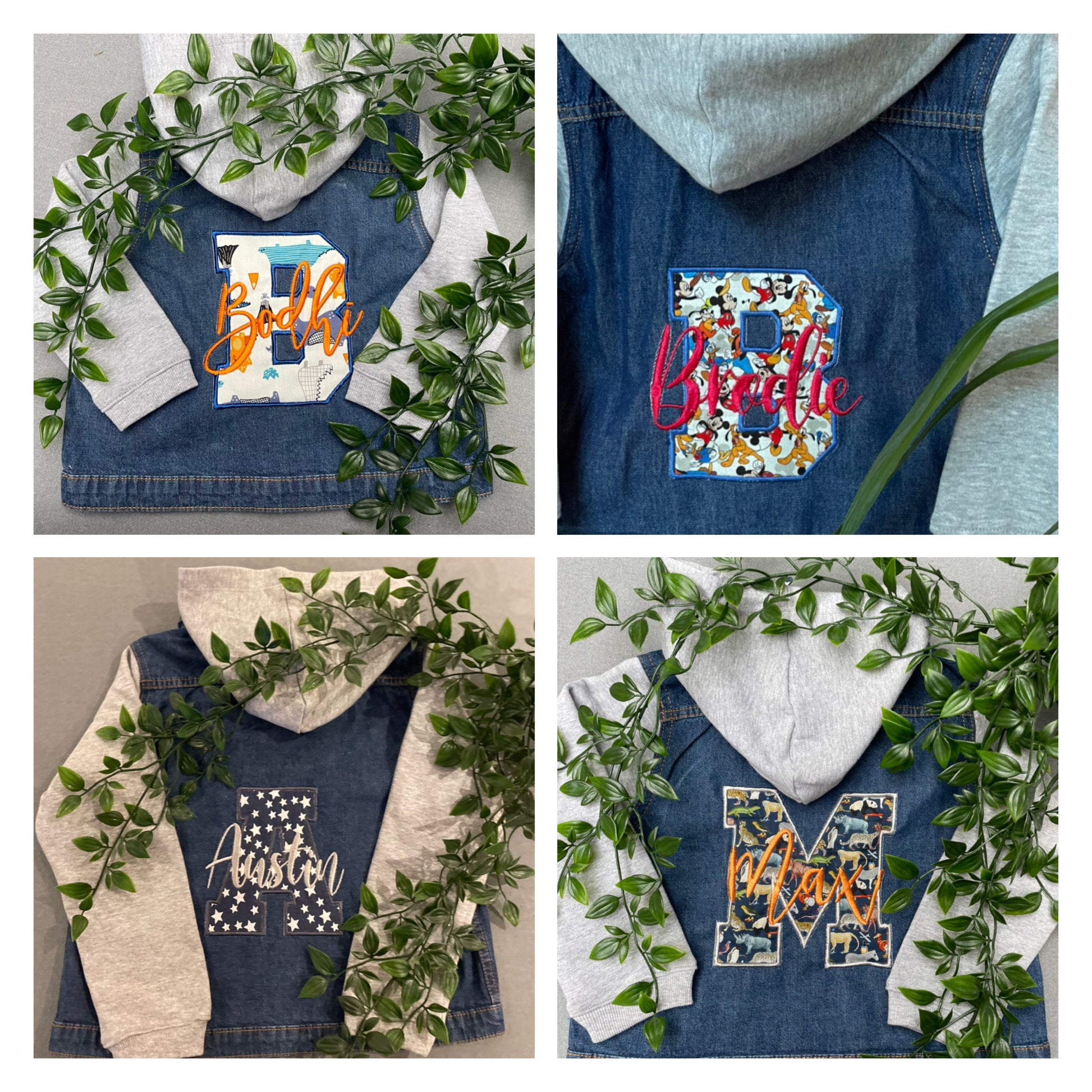 PERSONALISED Denim JACKET KIDS Embroidered Denim Jacket, Boys Jacket, Embroidered, Gift, Birthday Toddler Denim Jacket, Custom Jean Jacket